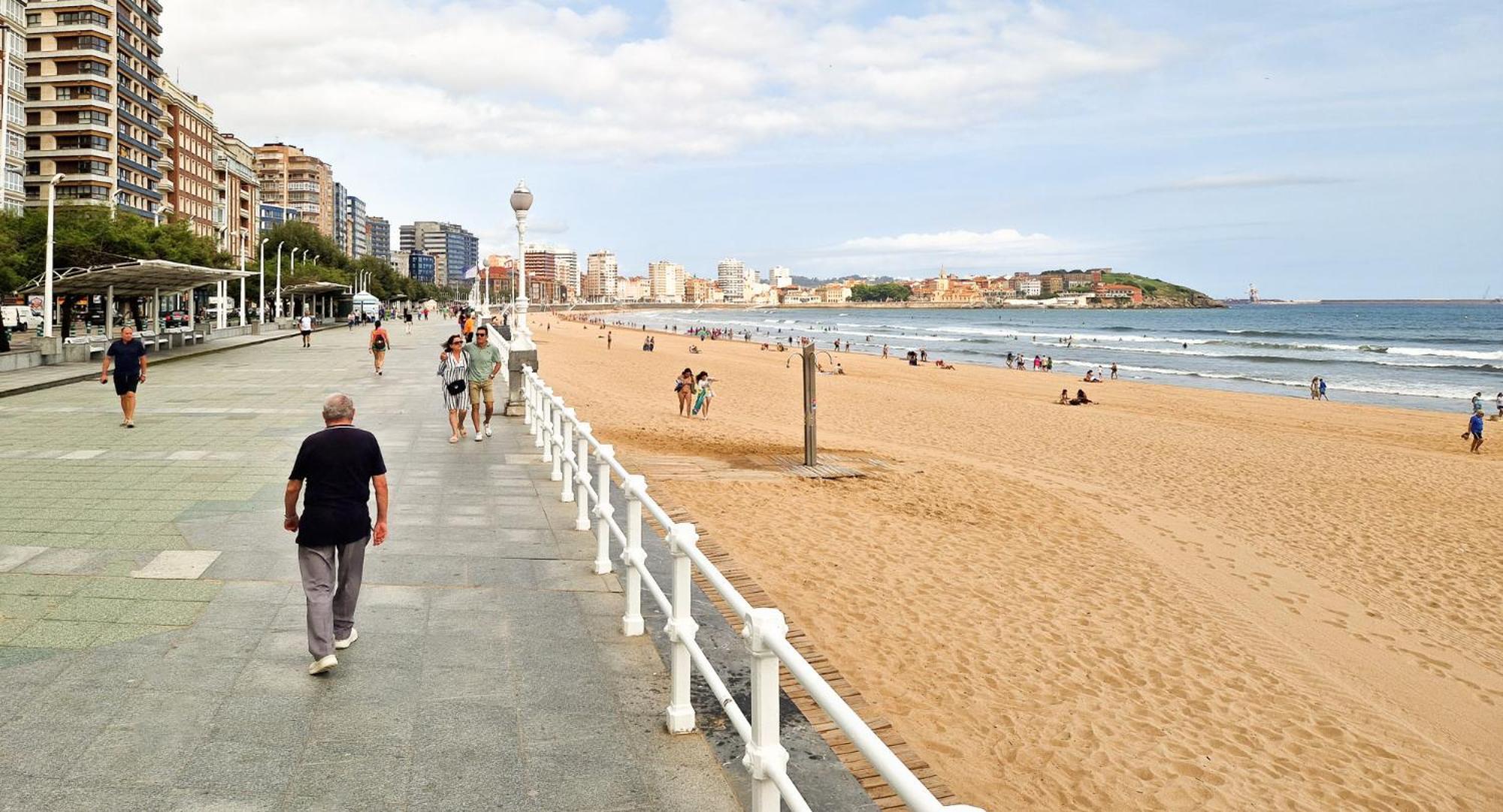 Espacio Moderno En Gijon Playa Exterior foto